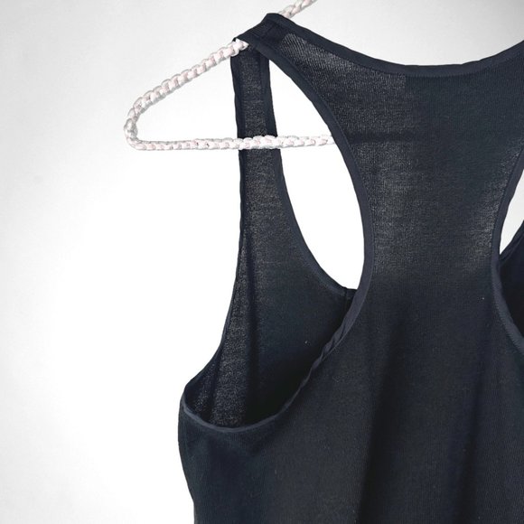 Chloé Jersey/Silk Tie Waist Racerback Tank - Picture 7 of 9